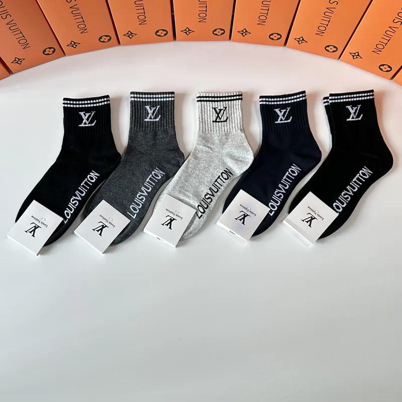 Louis Vuitton socks Five pairs per box #A51576