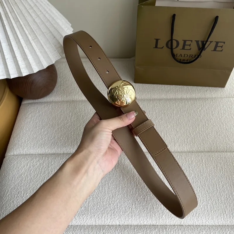 Loewe Leather Belts Luxury Design Fashion Original leather Genuine packaging width:3.2cm #A54001