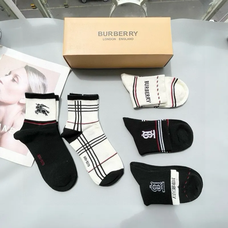 Burberry socks Five pairs per box #A51566