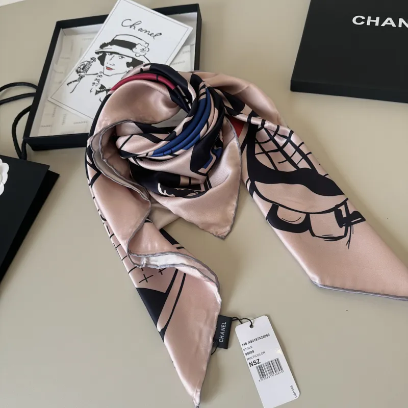 Chanel Designer Style Neck Scarves  Silk Scarves  Shawls  scarf #A63038