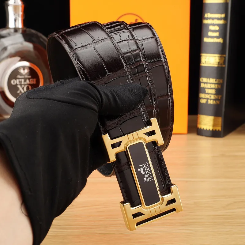 Luxury Design Fashion Original leather Hermes AAA+ Belts Genuine packaging width:3.8cm #A53965