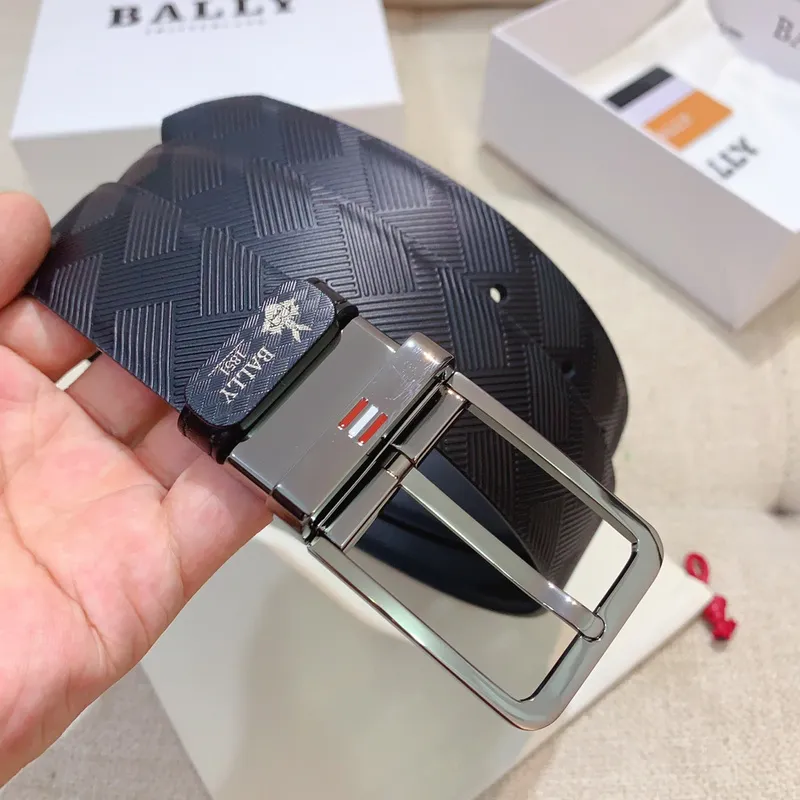 BALLY AAA+ belts Luxury Leather Belts Smooth Buckle Designer Belt width:3.4cm #A54015 BALLY AAA+ belts Luxury Leather Belts Smooth Buckle Designer Belt width:3.4cm #A54015