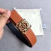 Loewe Leather Belts Luxury Design Fashion Original leather Genuine packaging width:3.2cm #A54000