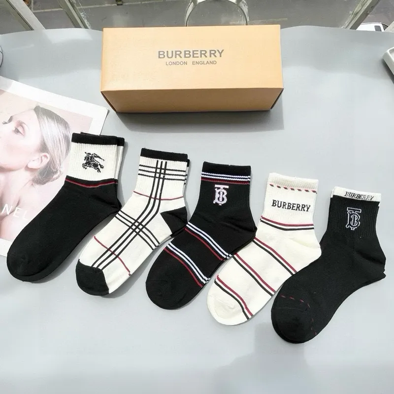 Burberry socks Five pairs per box #A51566