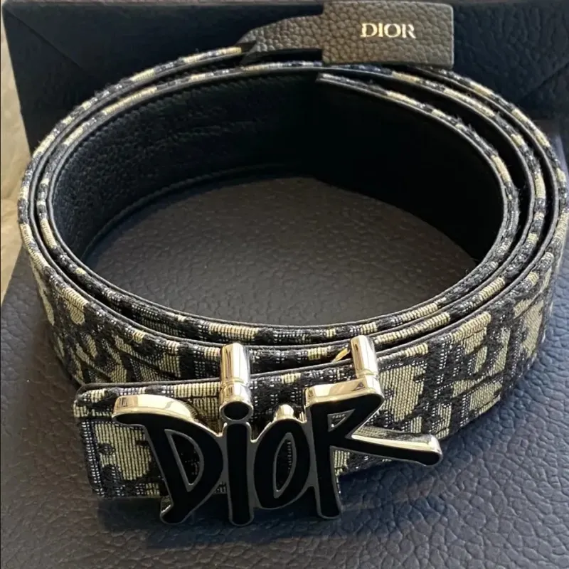 D-ior x Stussy Onlique Belt and Shawn Buckle Reversible #A53818 D-ior x Stussy Onlique Belt and Shawn Buckle Reversible #A53818