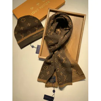 Louis Vuitton Wool knitted Scarf and cap #999909585
