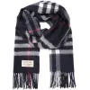 Burberry Mens Scarf Navy blue cashmere #9115986