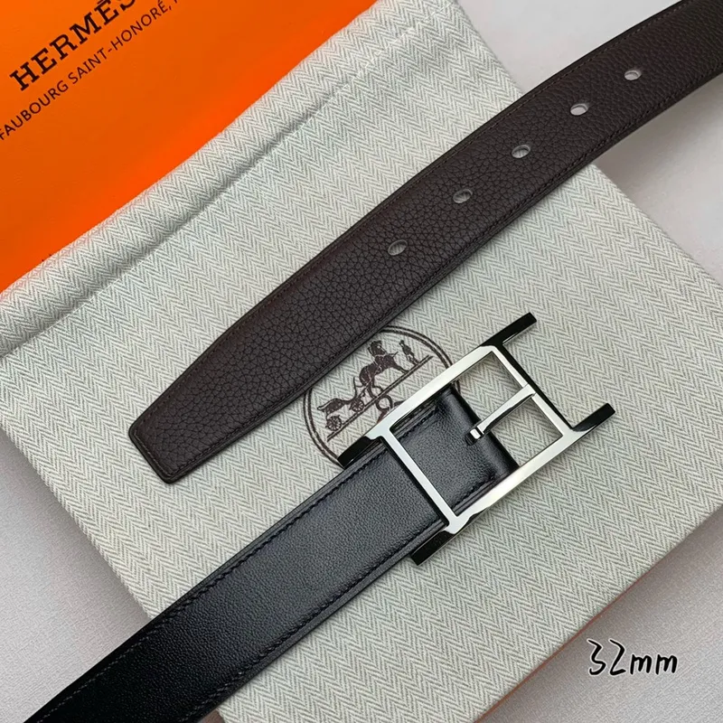 Hermes AAA+ Belts Luxury Design Fashion Original leather  Genuine packaging width:3.2cm #A53975