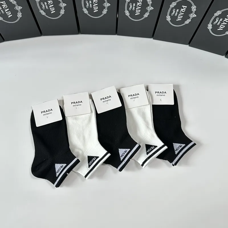 Prada socks Five pairs per box #A51587
