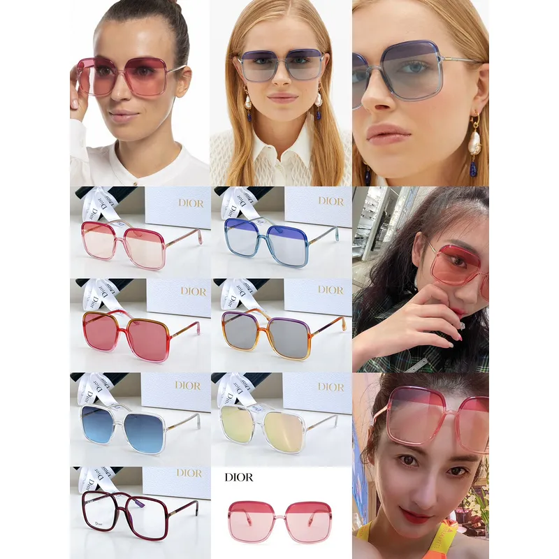 D-ior Sunglasses Designer  Women Sunglasses Luxury Classic Fashion #A54043