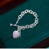 Tiffany Classic Heart Pendant Bracelet   Womens Toggle & Link Styles #A52307