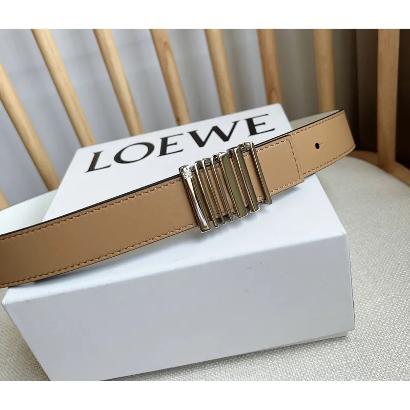 Loewe Leather Belts Luxury Design Fashion Original leather Genuine packaging width:2.8cm #A53997