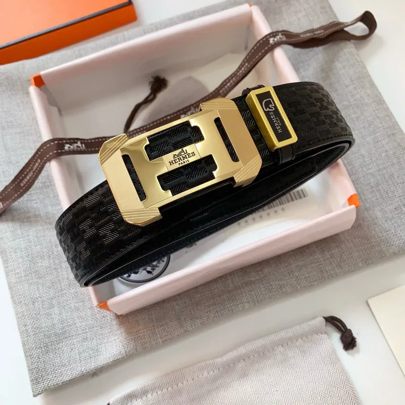 Luxury Design Fashion Original leather Hermes AAA+ Belts Genuine packaging width:3.8cm #A53960