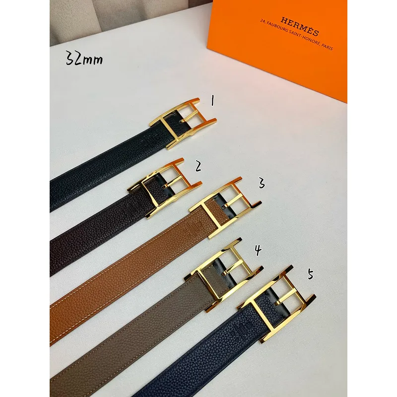 Hermes AAA+ Belts Luxury Design Fashion Original leather  Genuine packaging width:3.2cm #A53975