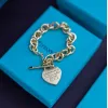 Tiffany Classic Heart Pendant Bracelet   Womens Toggle & Link Styles #A52306