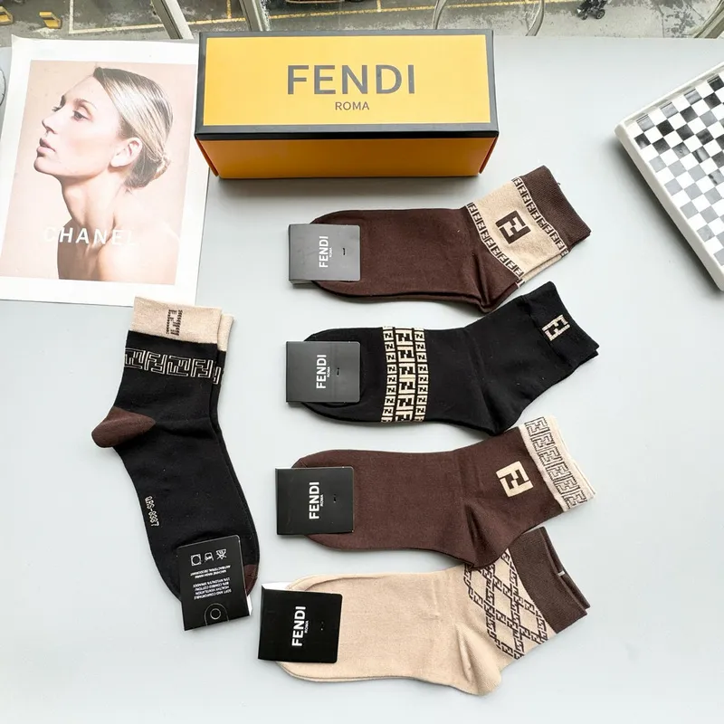 Fendi socks Five pairs per box #A51563
