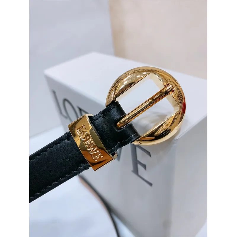 Loewe Leather Belts Luxury Design Fashion Original leather Genuine packaging width:2.0cm #A53996