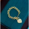 Tiffany Classic Heart Pendant Bracelet   Womens Toggle & Link Styles #A52305