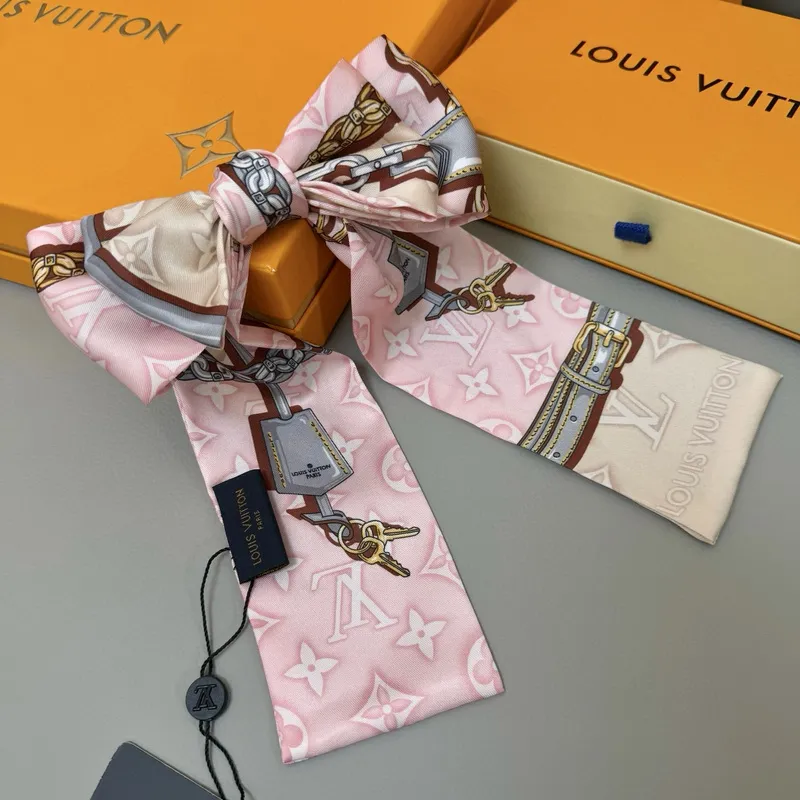 Louis Vuitton Scarf Small scarf decorate the bag scarf strap #A48601