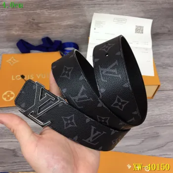 Mens 2019 Louis Vuitton AAA+ leather Belts W4.0cm #9124423