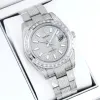 Rolex Stainless Steel Watch with Full Diamond Pave and Colored Sapphires 41mm #A46397