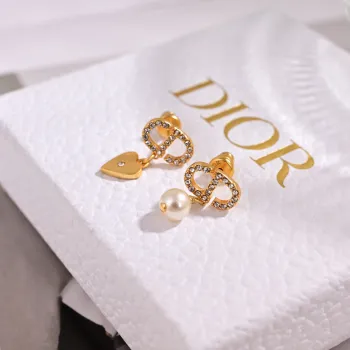 D-ior Tribales Gradient Logo Earrings #A50091