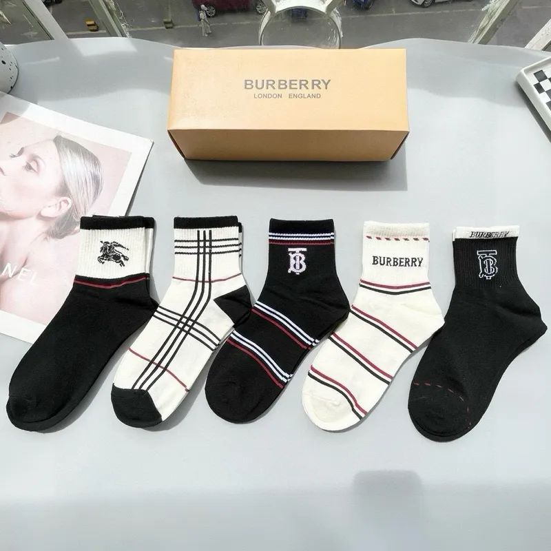 Burberry socks Five pairs per box #A51566