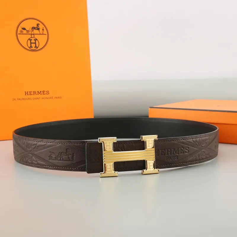 Luxury Design Fashion Original leather Hermes AAA+ Belts Genuine packaging width:3.8cm #A53965