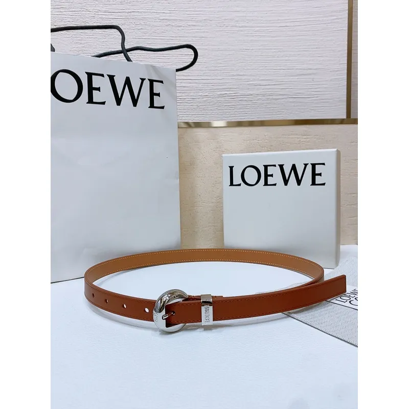 Loewe Leather Belts Luxury Design Fashion Original leather Genuine packaging width:2.0cm #A53996
