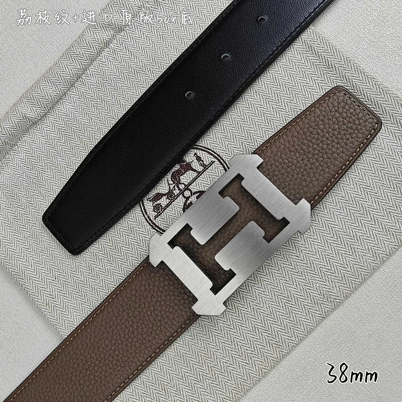 Hermes AAA+ Belts Luxury Design Fashion Original leather  Genuine packaging width:3.8cm #A53976