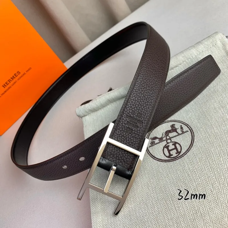 Hermes AAA+ Belts Luxury Design Fashion Original leather  Genuine packaging width:3.2cm #A53975