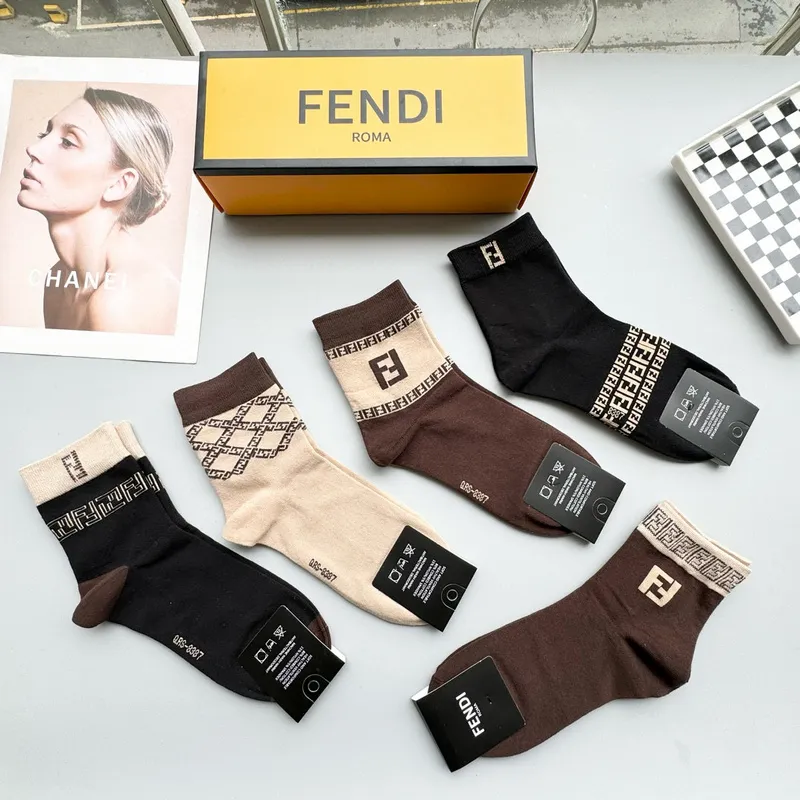 Fendi socks Five pairs per box #A51563