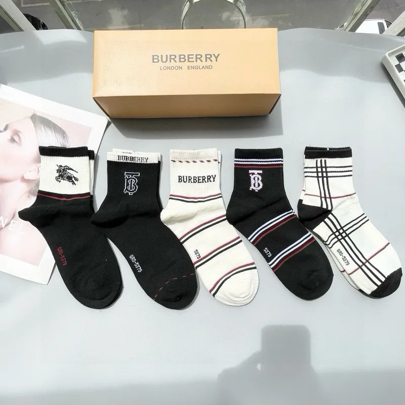 Burberry socks Five pairs per box #A51566