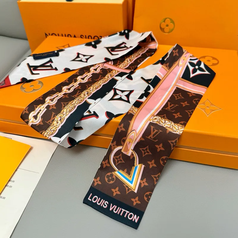 Louis Vuitton Scarf Small scarf decorate the bag scarf strap #A48602