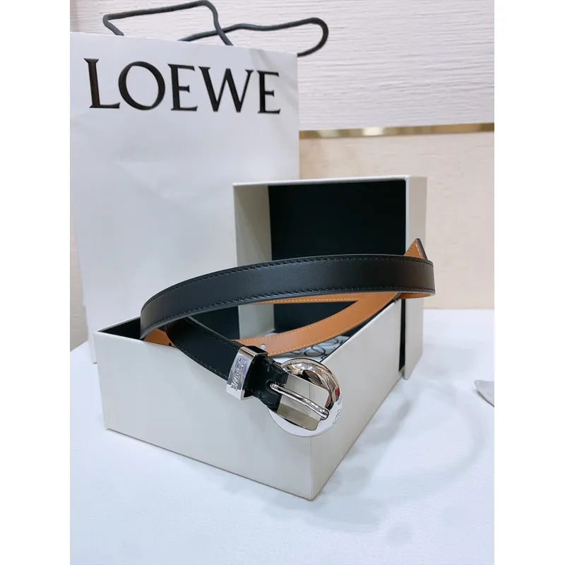 Loewe Leather Belts Luxury Design Fashion Original leather Genuine packaging width:2.0cm #A53996