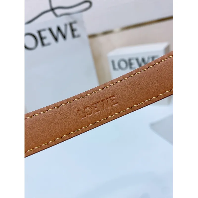 Loewe Leather Belts Luxury Design Fashion Original leather Genuine packaging width:2.0cm #A53996