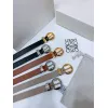 Loewe Leather Belts Luxury Design Fashion Original leather Genuine packaging width:2.0cm #A53996