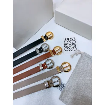 Loewe Leather Belts Luxury Design Fashion Original leather Genuine packaging width:2.0cm #A53996