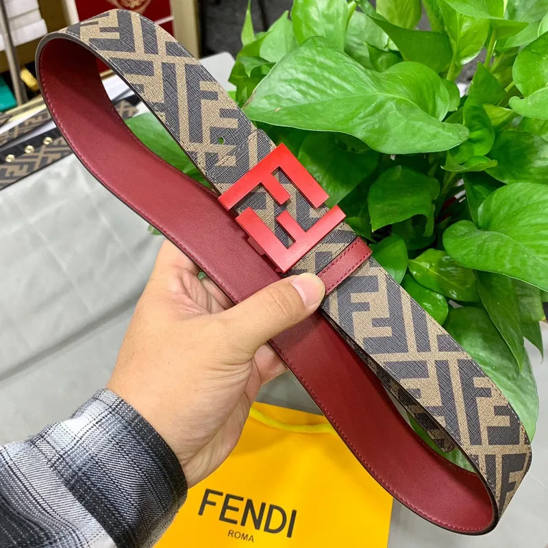 Fendi AAA+ Belts Cuoio Romano Width:4.0cm #A48494 Fendi AAA+ Belts Cuoio Romano Width:4.0cm #A48494