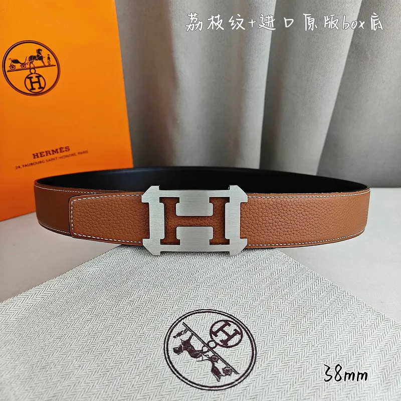 Hermes AAA+ Belts Luxury Design Fashion Original leather  Genuine packaging width:3.8cm #A53976