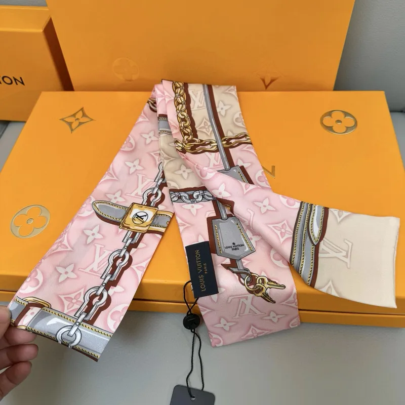 Louis Vuitton Scarf Small scarf decorate the bag scarf strap #A48601