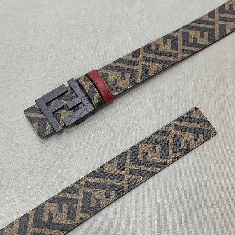 Fendi AAA+ Belts Cuoio Romano Width:4.0cm #A48494 Fendi AAA+ Belts Cuoio Romano Width:4.0cm #A48494