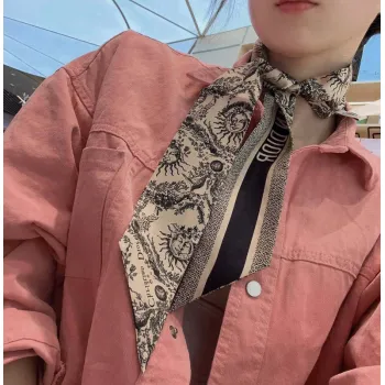 D-ior Scarf Small scarf decorate the bag scarf strap #A48622