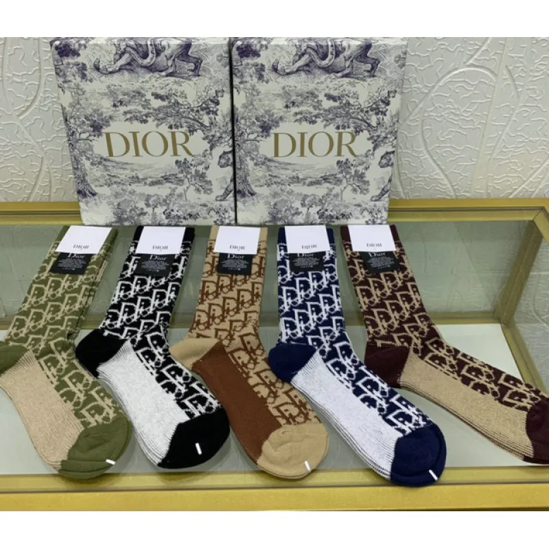 Brand D-ior socks (5 pairs) #999902055
