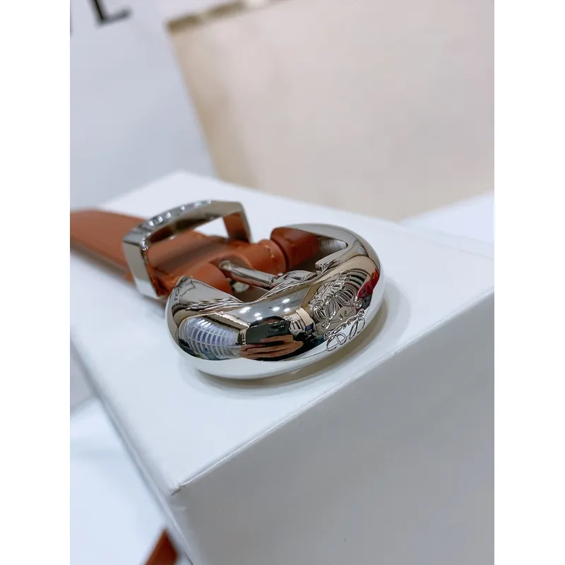 Loewe Leather Belts Luxury Design Fashion Original leather Genuine packaging width:2.0cm #A53996