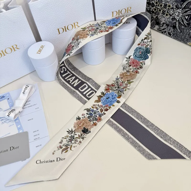 D-ior Scarf Small scarf decorate the bag scarf strap #A48611