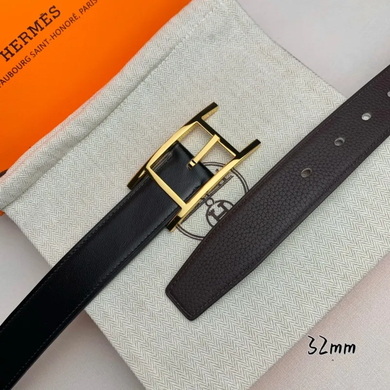 Hermes AAA+ Belts Luxury Design Fashion Original leather  Genuine packaging width:3.2cm #A53975