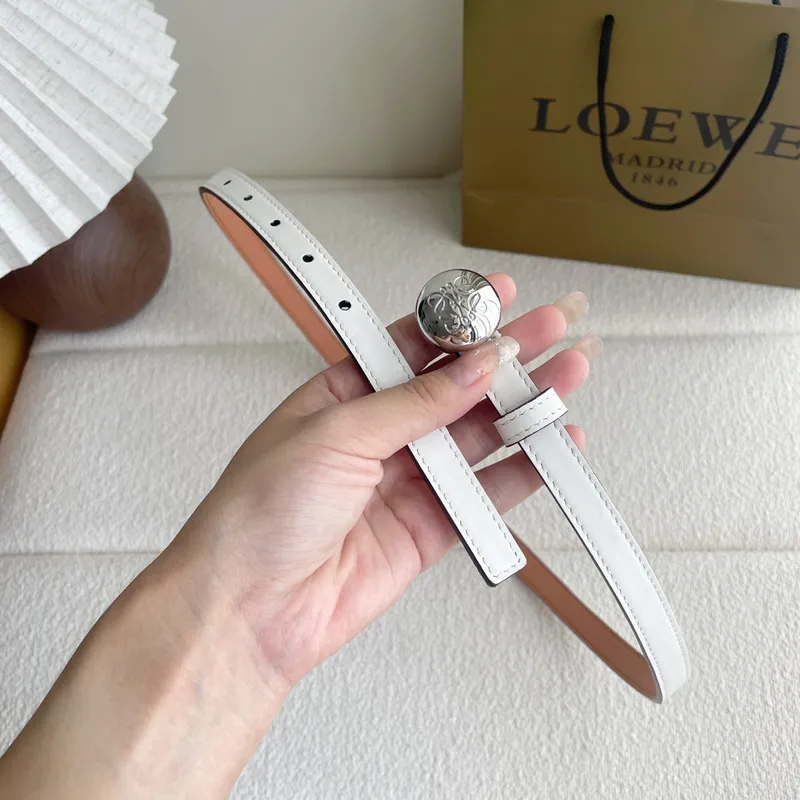 Loewe Leather Belts Luxury Design Fashion Original leather Genuine packaging width:1.5cm #A53999