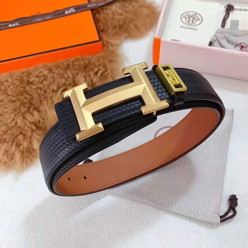 Luxury Design Fashion Original leather Hermes AAA+ Belts Genuine packaging width:3.8cm #A53962