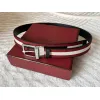 BALLY AAA+ belts width:3.5cm#A51449 BALLY AAA+ belts width:3.5cm#A51449